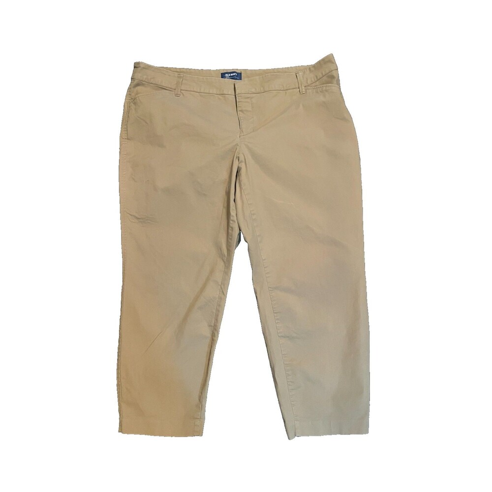 Old Navy Pixie 22 Plus Size Chinos Pants Khaki Mid Rise